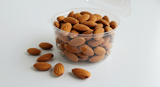 peeled almonds - raw